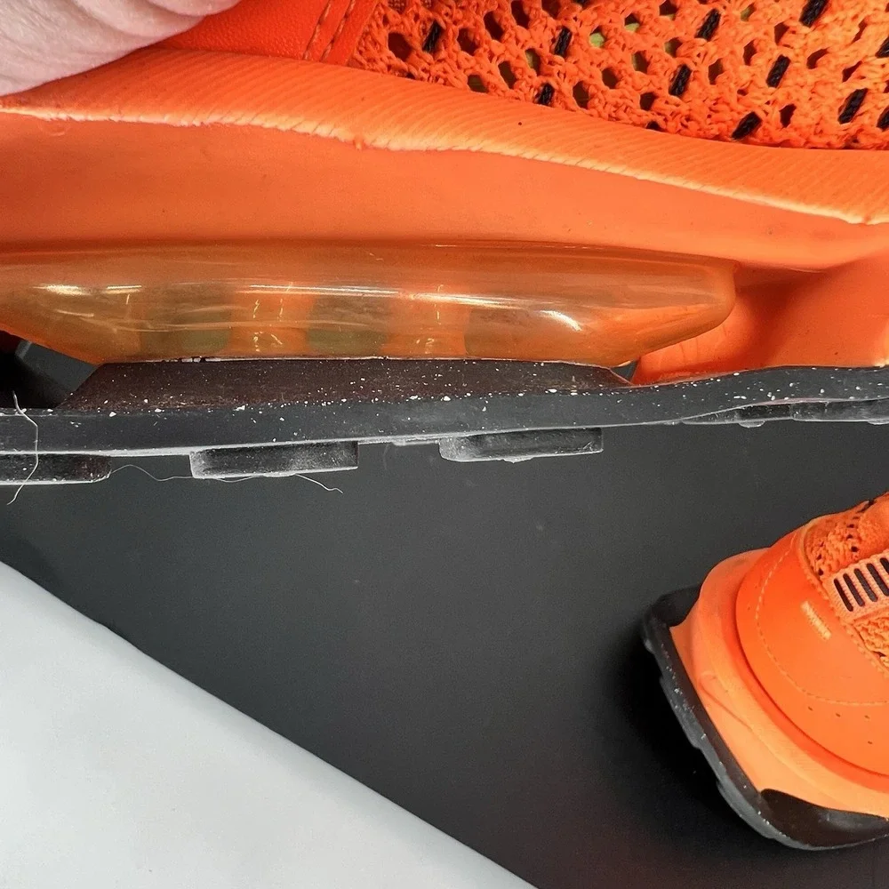 Nike Air Max Flyknit Racer Shoes Mens Size 11 Total Orange Running Sneakers‎